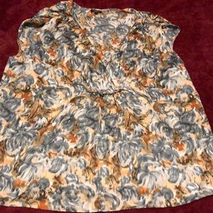 Talbots ruched shoulder sleeveless top